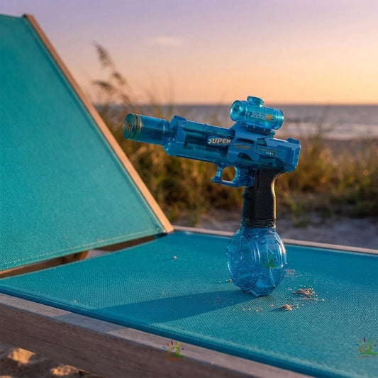 Elektrische Wasserpistole für Strandduelle